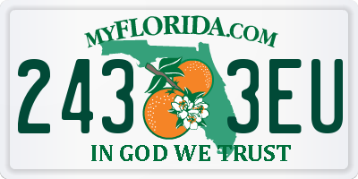 FL license plate 2433EU