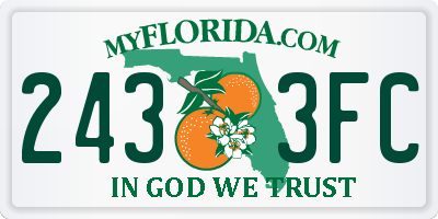 FL license plate 2433FC
