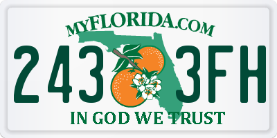 FL license plate 2433FH
