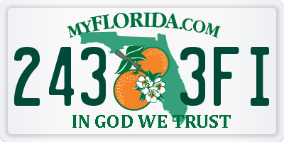 FL license plate 2433FI