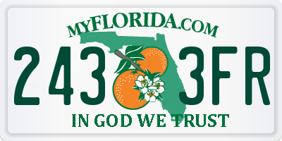 FL license plate 2433FR