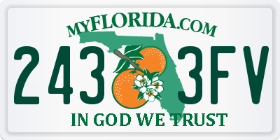 FL license plate 2433FV
