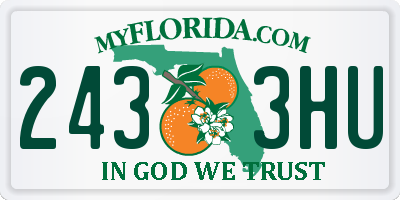FL license plate 2433HU