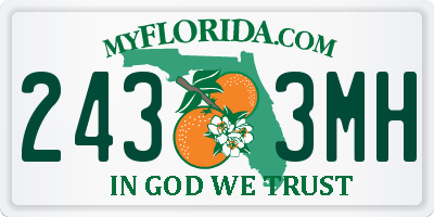 FL license plate 2433MH