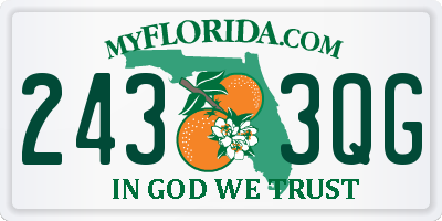 FL license plate 2433QG
