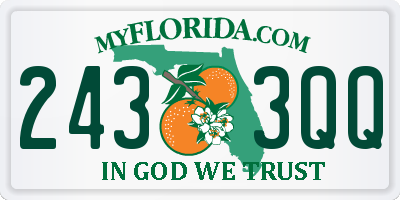 FL license plate 2433QQ