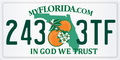 FL license plate 2433TF