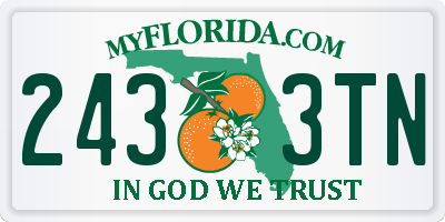 FL license plate 2433TN