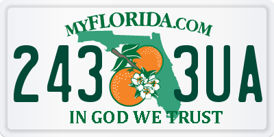 FL license plate 2433UA