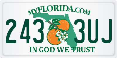 FL license plate 2433UJ