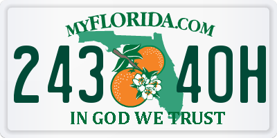 FL license plate 2434OH