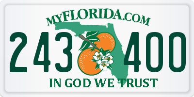 FL license plate 2434OO