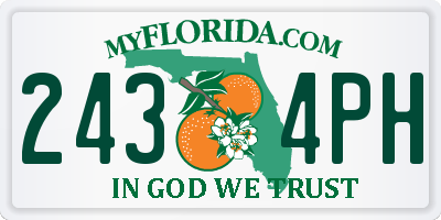 FL license plate 2434PH