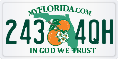 FL license plate 2434QH