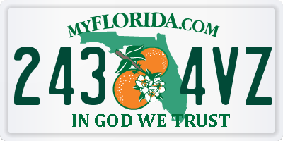 FL license plate 2434VZ