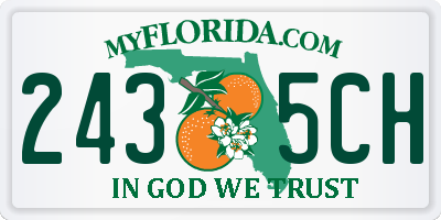 FL license plate 2435CH