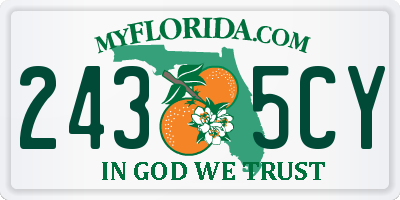 FL license plate 2435CY