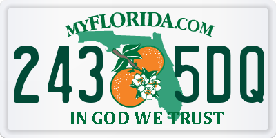 FL license plate 2435DQ