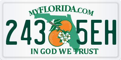 FL license plate 2435EH