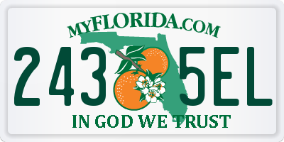 FL license plate 2435EL