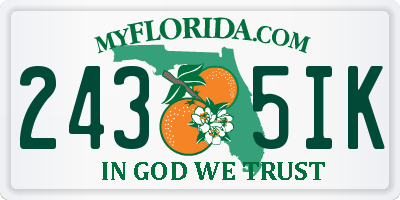FL license plate 2435IK