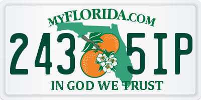 FL license plate 2435IP