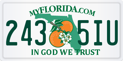 FL license plate 2435IU