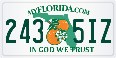 FL license plate 2435IZ
