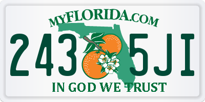 FL license plate 2435JI