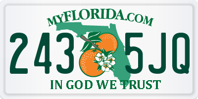FL license plate 2435JQ