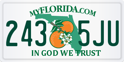 FL license plate 2435JU