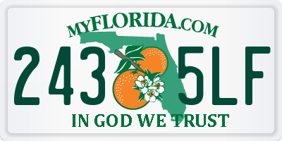FL license plate 2435LF