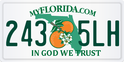 FL license plate 2435LH