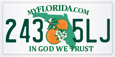 FL license plate 2435LJ