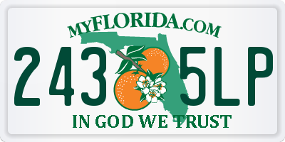 FL license plate 2435LP