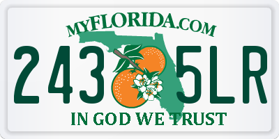 FL license plate 2435LR