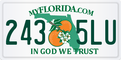 FL license plate 2435LU
