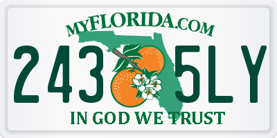 FL license plate 2435LY
