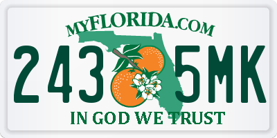 FL license plate 2435MK