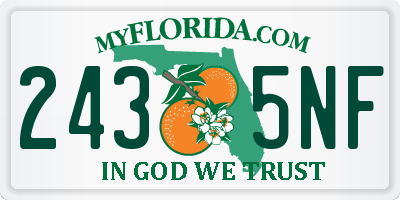 FL license plate 2435NF