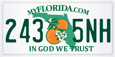 FL license plate 2435NH