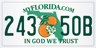 FL license plate 2435OB