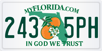 FL license plate 2435PH