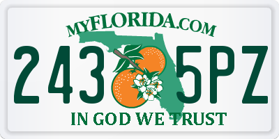 FL license plate 2435PZ