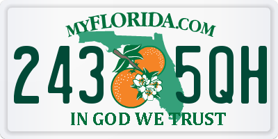 FL license plate 2435QH