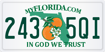 FL license plate 2435QI