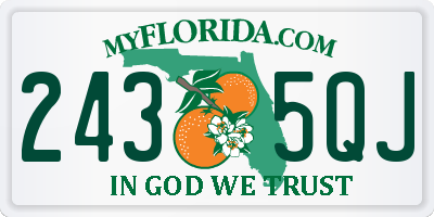 FL license plate 2435QJ