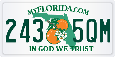 FL license plate 2435QM
