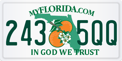 FL license plate 2435QQ