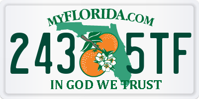 FL license plate 2435TF